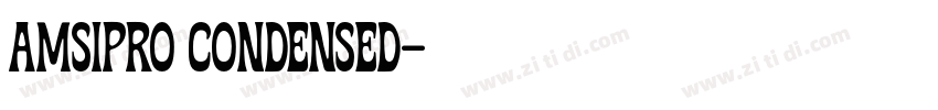 AMSIPRO CONDENSED字体转换